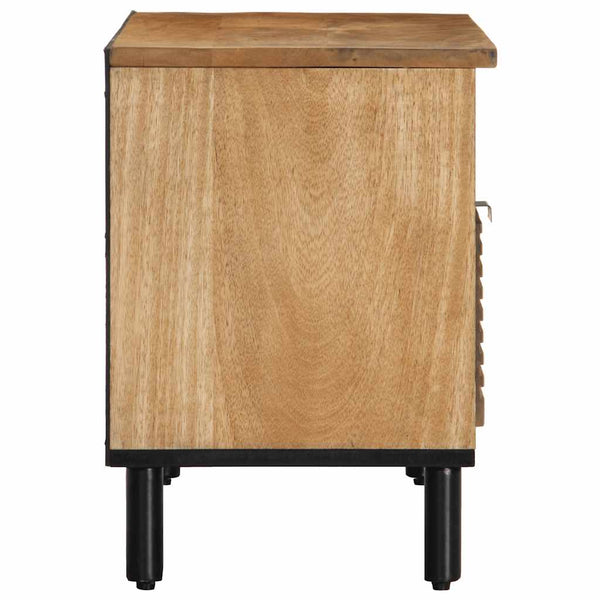 TV-Schrank Mango Massivholz Braun 80 cm
