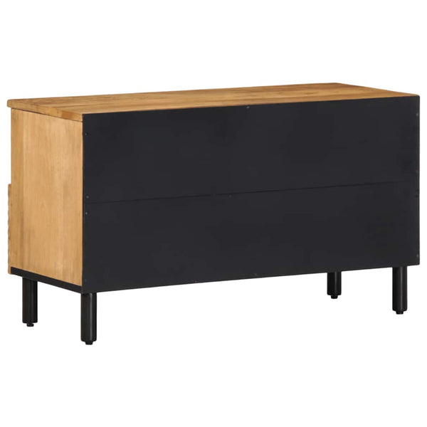 TV-Schrank Mango Massivholz Braun 80 cm