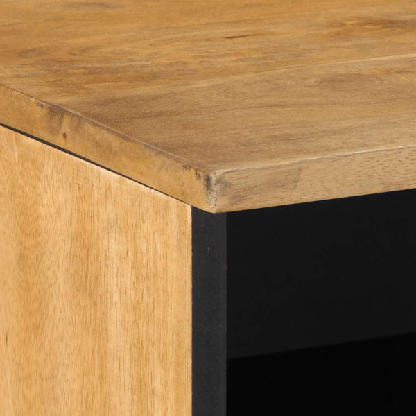 TV-Schrank Mango Massivholz Braun 80 cm