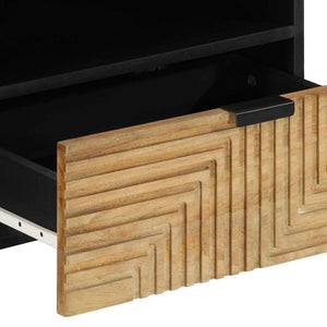 TV-Schrank Mango Massivholz Braun 80 cm