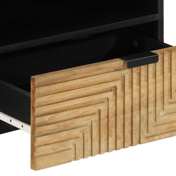 TV-Schrank Mango Massivholz Braun 80 cm