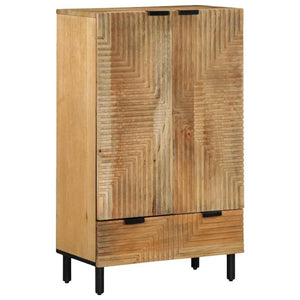 Highboard Braun 60x33x100 cm Mango Massivholz