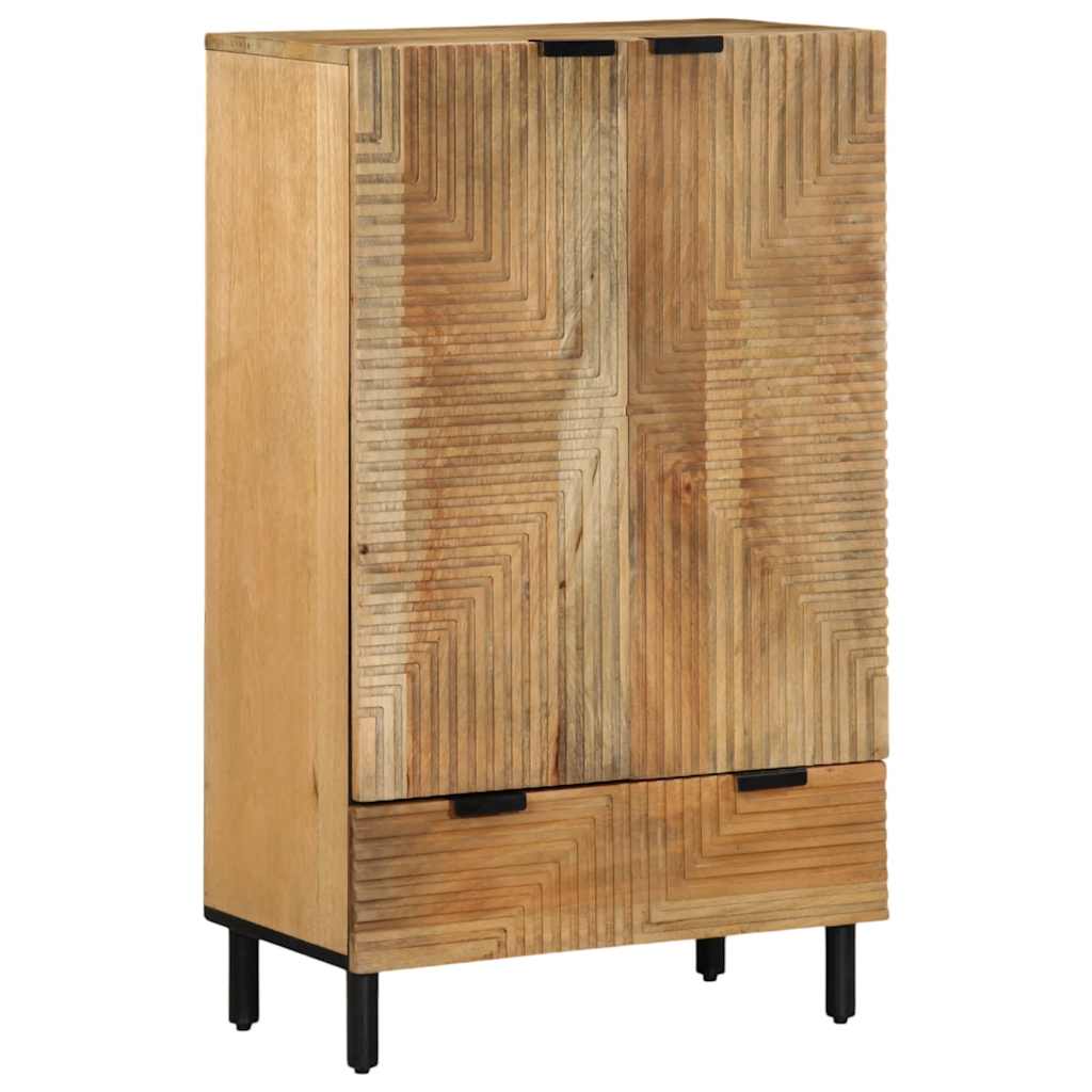 Highboard Braun 60x33x100 cm Mango Massivholz