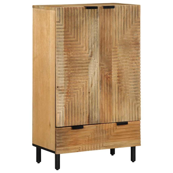 Highboard Braun 60x33x100 cm Mango Massivholz