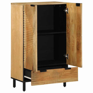 Highboard Braun 60x33x100 cm Mango Massivholz
