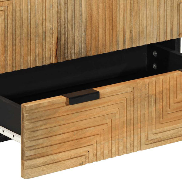Highboard Braun 60x33x100 cm Mango Massivholz