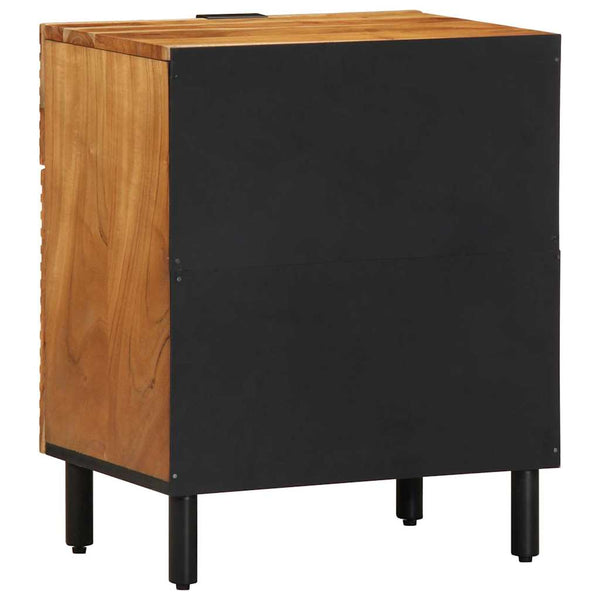 Nachttisch Braun Akazie Massivholz 50x60 cm