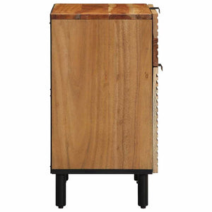 Nachttisch Braun Akazie Massivholz 50x60 cm