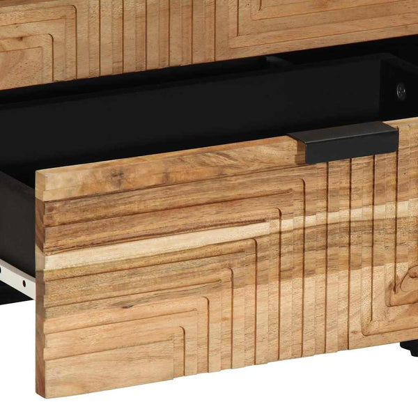 Nachttisch Braun Massivholz Akazie 50x33x62cm