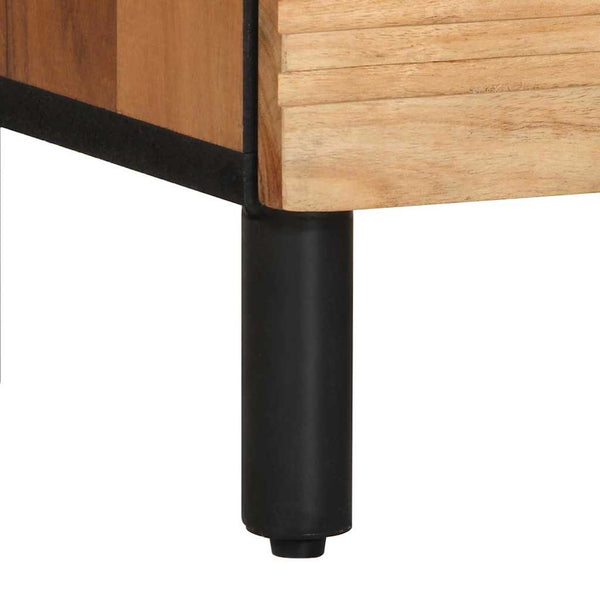 Nachttisch Braun Massivholz Akazie 50x33x62cm
