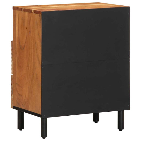 Nachttisch Braun Massivholz Akazie 50x33x62cm