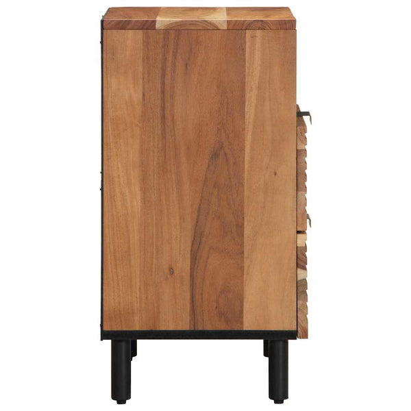 Nachttisch Braun Massivholz Akazie 50x33x62cm