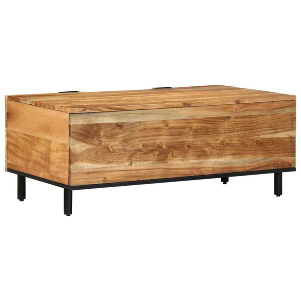 Couchtisch Akazie Massivholz Braun 100x54 cm