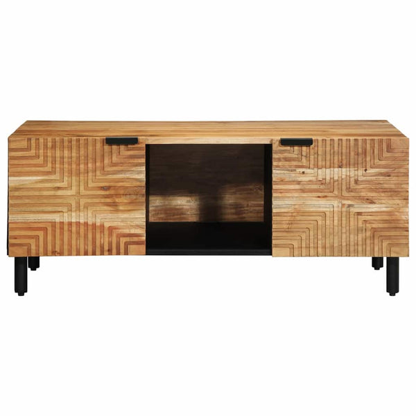 Couchtisch Akazie Massivholz Braun 100x54 cm