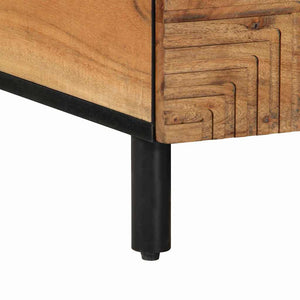 Couchtisch Akazie Massivholz 80x54 cm