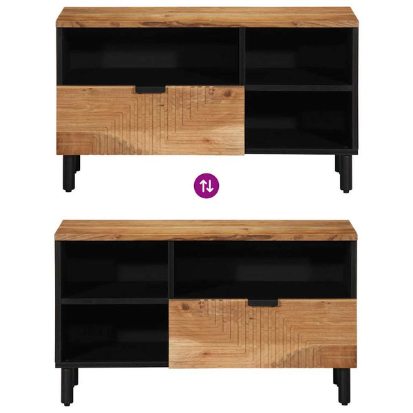 TV-Schrank Akazie Massivholz 80 cm