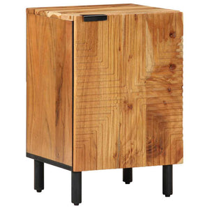 vidaXL Meuble de lavabo avec étagère Bois d'acacia massif Bois d'ingénierie
