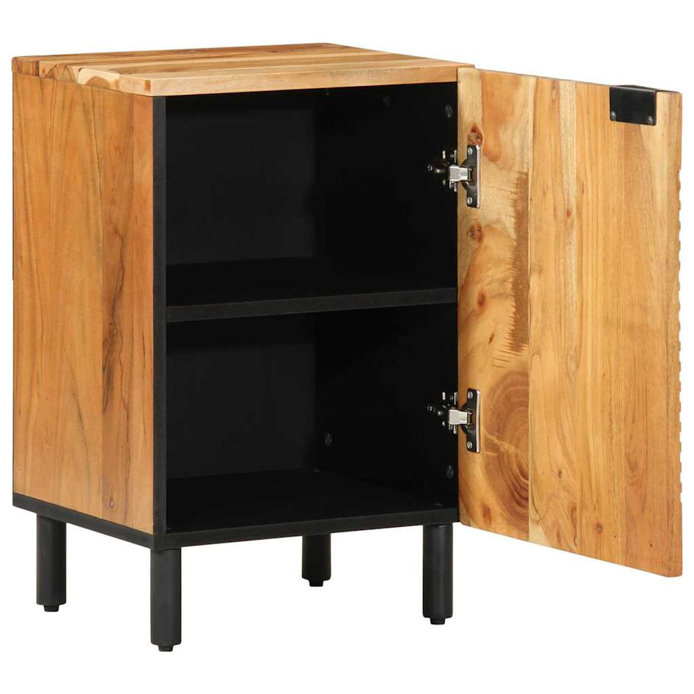 Waschbeckenschrank mit Regal aus Holz