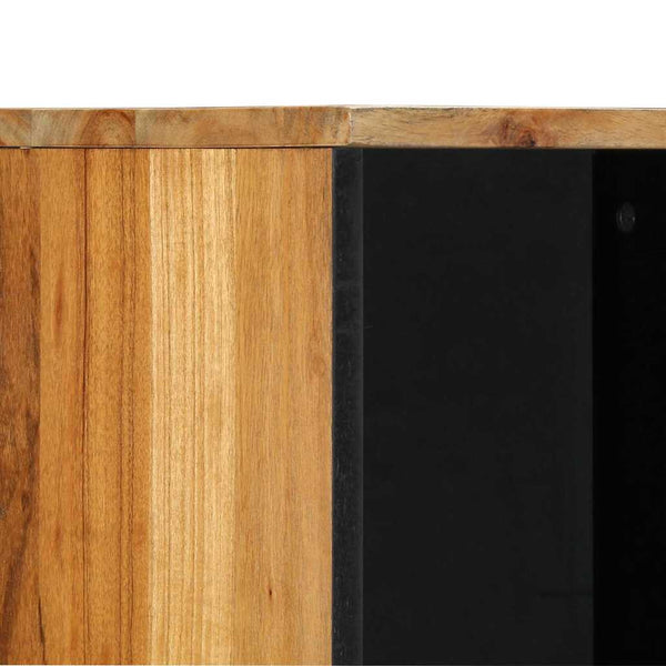 Waschbeckenschrank mit Regal Akazie Massivholz 160cm
