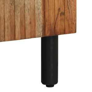 Waschbeckenschrank mit Regal Akazie Massivholz 160cm