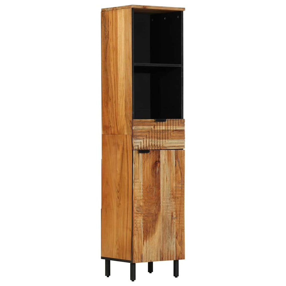 Waschbeckenschrank mit Regal Akazie Massivholz 160cm