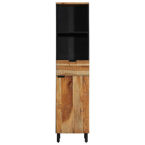 Waschbeckenschrank mit Regal Akazie Massivholz 160cm