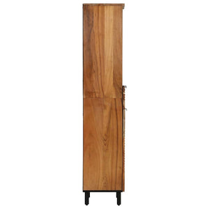 Waschbeckenschrank mit Regal Akazie Massivholz 160cm