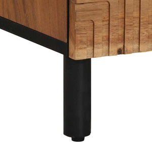 Akazie Sideboard Natur Massivholz 40x33,5x75 cm