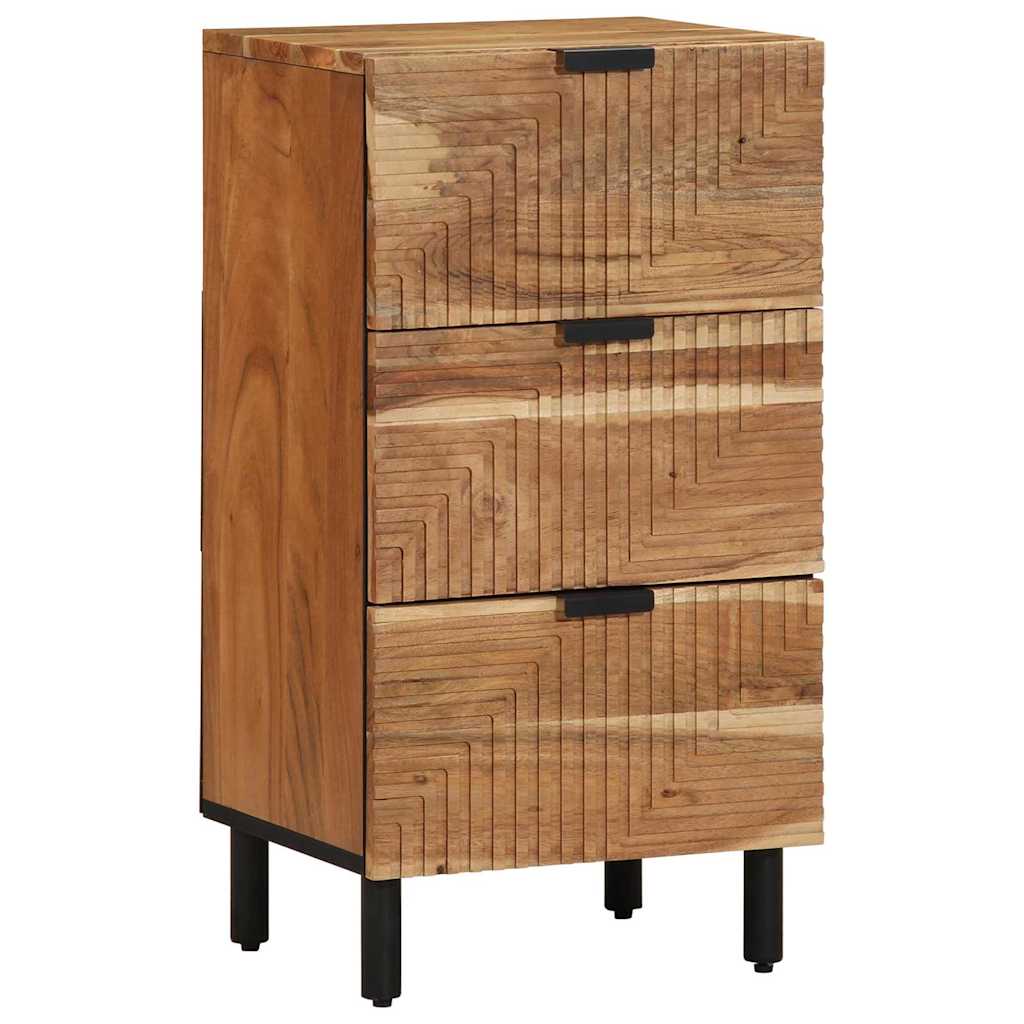 Akazie Sideboard Natur Massivholz 40x33,5x75 cm