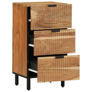 Akazie Sideboard Natur Massivholz 40x33,5x75 cm