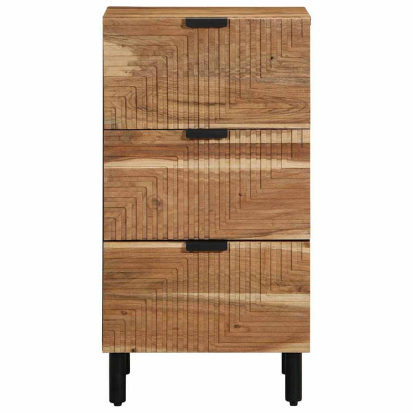 Akazie Sideboard Natur Massivholz 40x33,5x75 cm