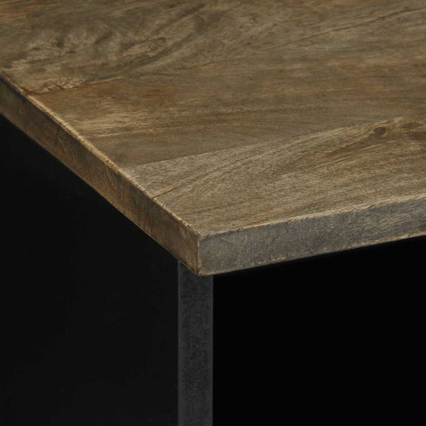 TV-Schrank Hellgrau Mango Massivholz 70 cm