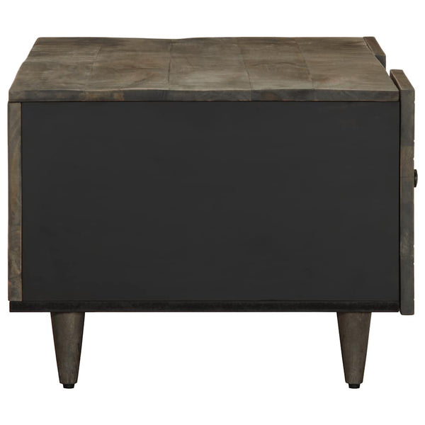 Couchtisch Hellgrau Mango Massivholz 100x54 cm