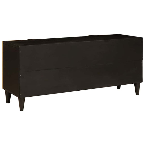 TV-Schrank Schwarz/Gold 105cm Holzwerkstoff