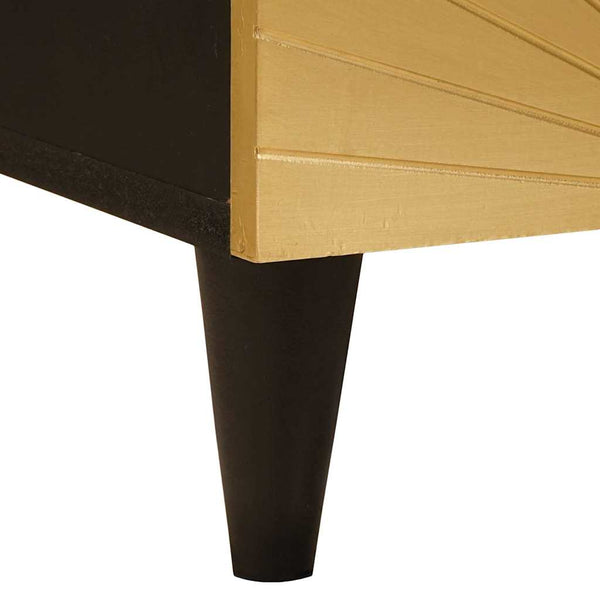TV-Schrank Schwarz/Gold 70 cm
