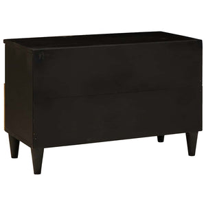 TV-Schrank Schwarz/Gold 70 cm