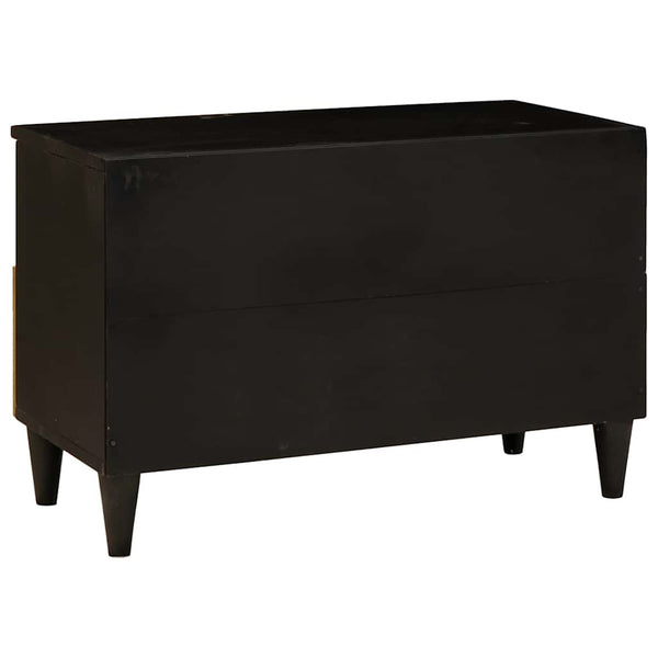TV-Schrank Schwarz/Gold 70 cm