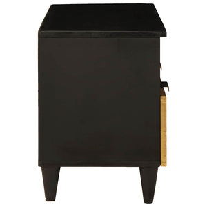 TV-Schrank Schwarz/Gold 70 cm