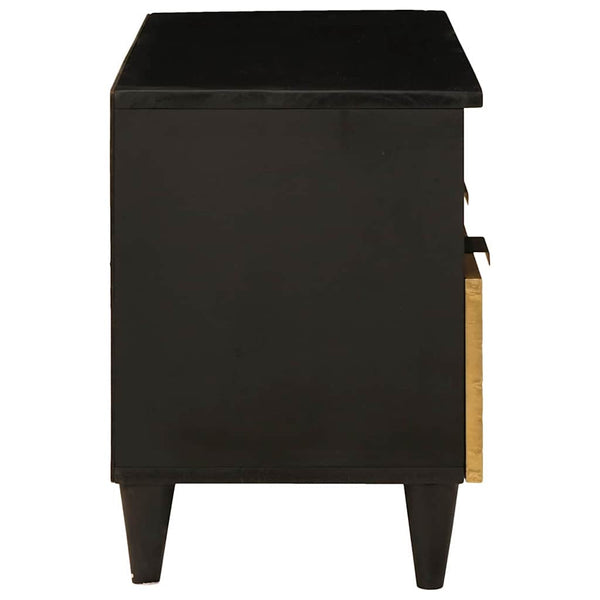 TV-Schrank Schwarz/Gold 70 cm