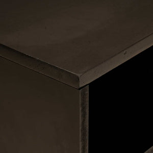 TV-Schrank Schwarz Gold 80cm Holz