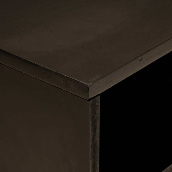TV-Schrank Schwarz Gold 80cm Holz