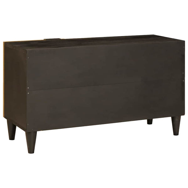 TV-Schrank Schwarz Gold 80cm Holz