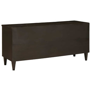 TV-Schrank Schwarz/Gold, 100 cm