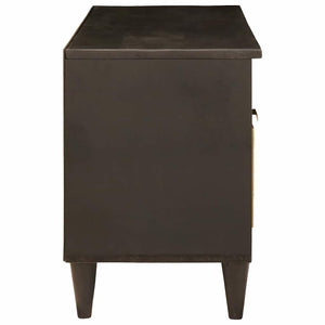 TV-Schrank Schwarz/Gold, 100 cm