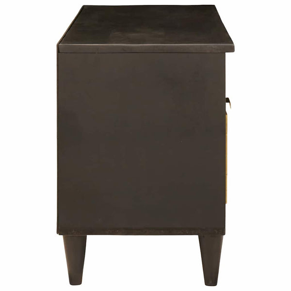 TV-Schrank Schwarz/Gold, 100 cm