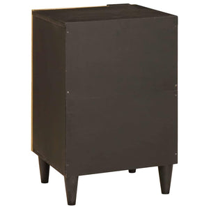 Badezimmerschrank Schwarz Gold Regal 38x33x58cm
