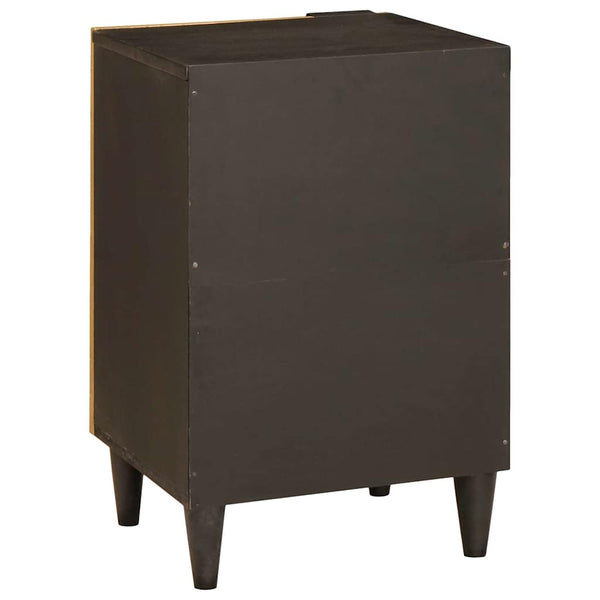 Badezimmerschrank Schwarz Gold Regal 38x33x58cm