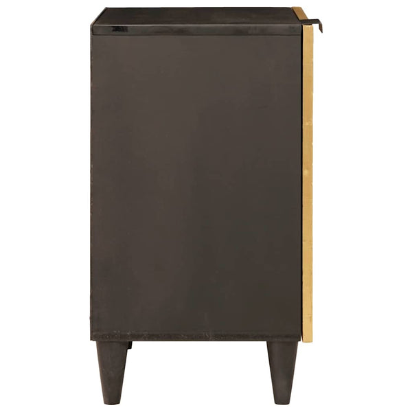 Badezimmerschrank Schwarz Gold Regal 38x33x58cm