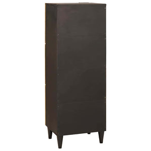 Schwarzer & Goldener Seitenschrank mit Stauraum