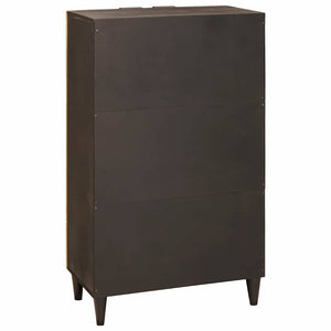 Schwarzer & Goldener Seitenschrank 60x33,5x100 cm